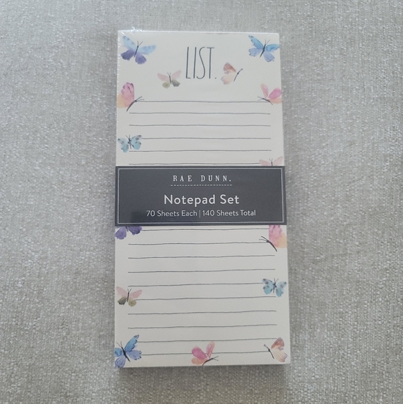 Rae Dunn Notepad LIST and NOTES Pads Set - Picture 2 of 4